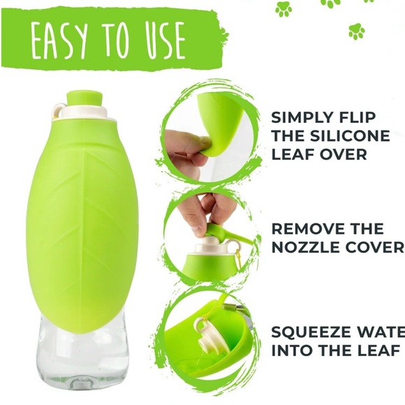 Top Paw Green Travel Pet Bottle - Picture 5 of 6